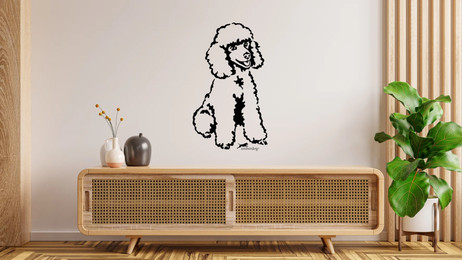 Produktbild von Zwergpudel /Kleinpudel Wandtattoo Wandsticker Wandaufkleber Wanddekoration
