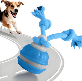 Zaewry Interaktives Hundespielzeug Elektrischer Intelligenzball mit Schnur aus TPR in Blau für erwachsene Hunde – Bild 1 von 5
