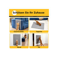 Produktbild von Zaewry Kratzmatte für Katzen aus Sisal als Möbelschutz in Grau