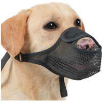 Produktbild von Zaewry Maulkorb für große Hunde aus atmungsaktivem Nylon-Mesh in Schwarz XL