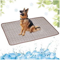 Produktbild von Zaewry Selbstkühlende Hundematte und Katzenmatte in Braun für erwachsene Hunde und Katzen