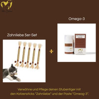 Produktbild von Zahnliebe Katzenzahnpflege mit Omega-3 für gesundes Fell 5er-Set