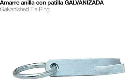 Zaldi Anbindering für Pferde aus Metall in Grau Silber – Bild 1 von 1