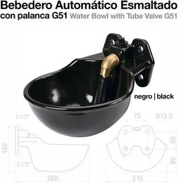 Zaldi Automatischer Tränkebecher für Pferde mit Hebel G51 aus Metall Schwarz – Bild 1 von 1