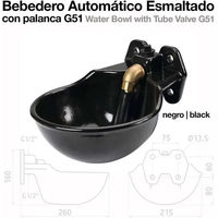 Produktbild von Zaldi Automatischer Tränkebecher für Pferde mit Hebel G51 aus Metall Schwarz