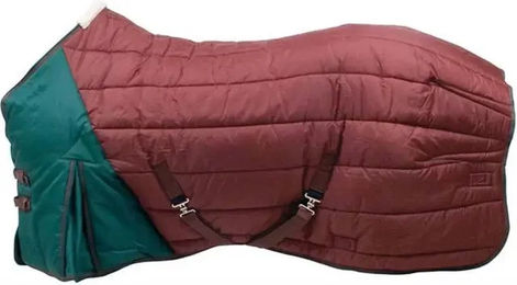 Produktbild von Zaldi Bicolor Stalldecke für Pferde wasserdicht Grün Größe L