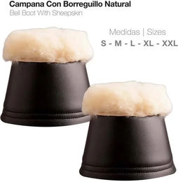 Zaldi Borreguillo Naturel Hufglocken aus Neopren in Schwarz Größe S – Bild 1 von 1