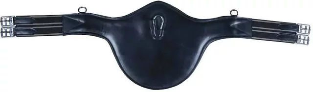 Zaldi Castecus Sattelgurt aus Leder in Schwarz – Bild 1 von 1