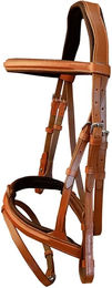 Zaldi Cierrabocas SLT-261 Gebiss für Pferde aus Leder und Stahl in Braun – Bild 1 von 1