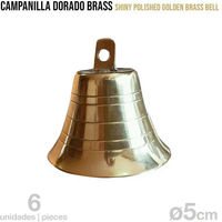 Produktbild von Zaldi Cloches für Pferde aus Messing Gold 6er Pack