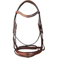 Produktbild von Zaldi Crystal Leder Trense Full Braun