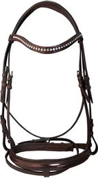 Zaldi Crystal Leder Trense für Pony in Braun – Bild 1 von 1