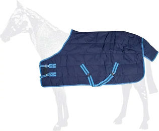 Produktbild von Zaldi Eco Winterdecke für Pferde aus Polyester in Blau Größe S