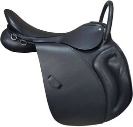 Produktbild von Zaldi Englischer Sattel mit Griff aus Leder in Schwarz