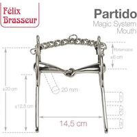 Produktbild von Zaldi Felix Brasseur Gebiss für Pferde aus Edelstahl in Silber