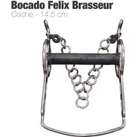 Produktbild von Zaldi Felix Brasseur Gebiss Scheibenmiss für Pferde Silber FB-212111-56
