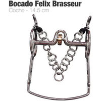 Produktbild von Zaldi Felix Brasseur Gebiss Scheibenmiss für Pferde Silber FB-2121115-56