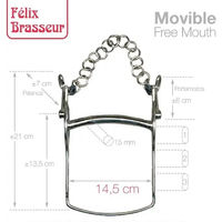 Produktbild von Zaldi Felix Brasseur Mobiler Pferdemaulkorb in Silber