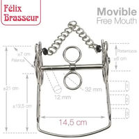 Produktbild von Zaldi Felix Brasseur Mobiler Pferdemaulkorb Silber