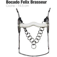 Produktbild von Zaldi Felix Brasseur Scheibenmiss für Pferdefahrzeuge in Silber und Weiß