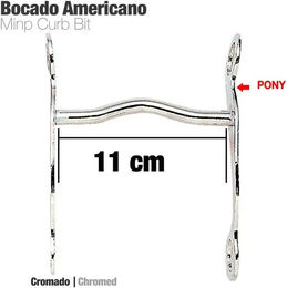Zaldi Gebiss für Amerikanisches Pony in Silber aus Metall – Bild 1 von 1