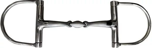 Zaldi Gebiss Mors mit 2 Ringen und D-Bit aus Edelstahl für Pferde BBI-5112 Silber 12,5 cm - 13,5 cm – Bild 1 von 1