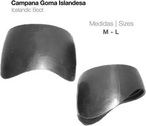 Zaldi Glocken für Islandpferde aus Gummi Schwarz Größe M – Bild 1 von 1