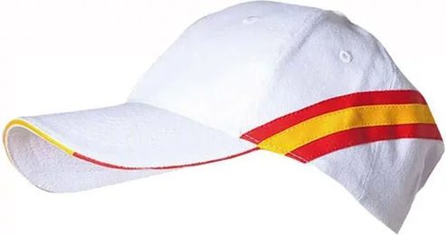 Zaldi Gorra Baseballkappe mit Spanienflagge aus Baumwolle Weiß Unisex Einheitsgröße – Bild 1 von 1