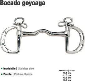 Zaldi Goyoaga 21101 Gebiss für Pferde mit Bügel aus Edelstahl in Silber – Bild 1 von 1