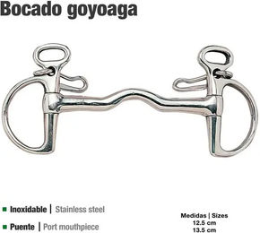 Zaldi Goyoaga 21102 Gebiss für Pferde mit Bügel aus Edelstahl in Silber 16 mm – Bild 1 von 1