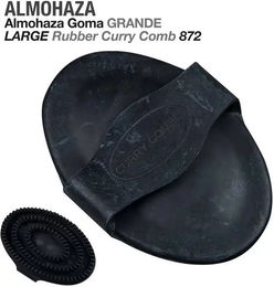 Zaldi Gummistriegel für Pferde in Schwarz – Bild 1 von 1
