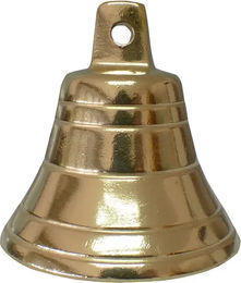Zaldi Hufglocken aus Metall in Gold 6er Pack – Bild 1 von 1
