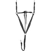 Produktbild von Zaldi Jagdhalsband mit Martingal für Pferde aus Biothane in Schwarz