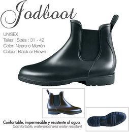 Zaldi Jodboot Stiefeletten Unisex Schwarz aus Gummi wasserdicht Größe 39 – Bild 1 von 1