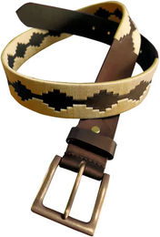 Produktbild von Zaldi Ledergürtel mit Bestickung Unisex 4 cm breit 110 cm lang