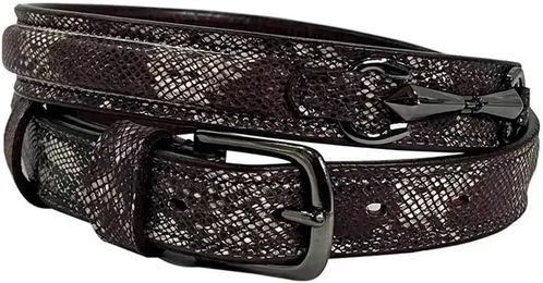 Produktbild von Zaldi Ledergürtel Unisex Schwarz Bunt 110 cm