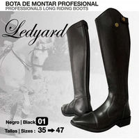 Produktbild von Zaldi Ledyard Reitstiefel aus Leder Schwarz Unisex Größe 41