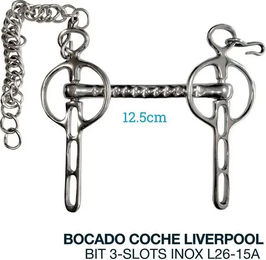 Zaldi Liverpool-Zügel für Pferde aus Edelstahl in Silber – Bild 1 von 1