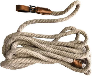 Zaldi Longe Reitseil aus geflochtenem Hanf und Leder FI621 – Bild 1 von 1