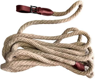 Zaldi Longe Reitseil aus geflochtenem Hanf und Leder FI621 – Bild 1 von 1