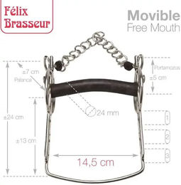 Zaldi Mobiler Pferdemaulkorb Silber FB2121291-56W/B – Bild 1 von 1