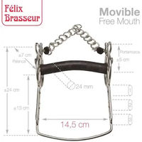 Produktbild von Zaldi Mobiler Pferdemaulkorb Silber FB2121291-56W/B