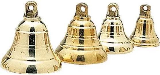 Zaldi Monoblock Glocken für Pferde aus Metall in Gold (6er Pack) – Bild 1 von 1