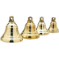 Produktbild von Zaldi Monoblock Glocken für Pferde aus Metall in Gold (6er Pack)