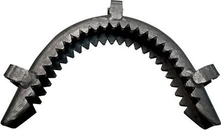 Zaldi Muserolle zum Dressurreiten für Pferde mit 3 Stahlmetallringen – Bild 1 von 1