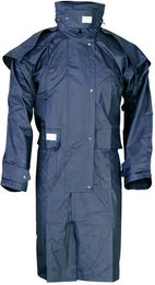 Zaldi Nevada Wasserdichte Reitjacke für Damen und Herren aus Nylon in Blau – Bild 1 von 1