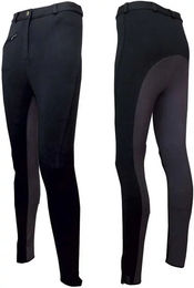 Zaldi París Reiterhose für Kinder mit Vollbesatz aus Baumwolle Schwarz – Bild 1 von 1