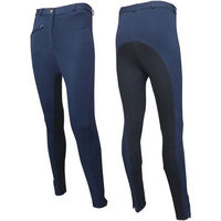 Produktbild von Zaldi París Reithose Full Grip Unisex aus Baumwolle Blau