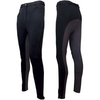 Produktbild von Zaldi París Reithose Full Grip Unisex aus Baumwolle Schwarz