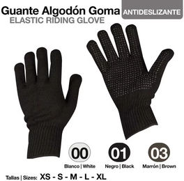Produktbild von Zaldi Reithandschuhe aus Baumwolle mit rutschfester Gummioberfläche Unisex